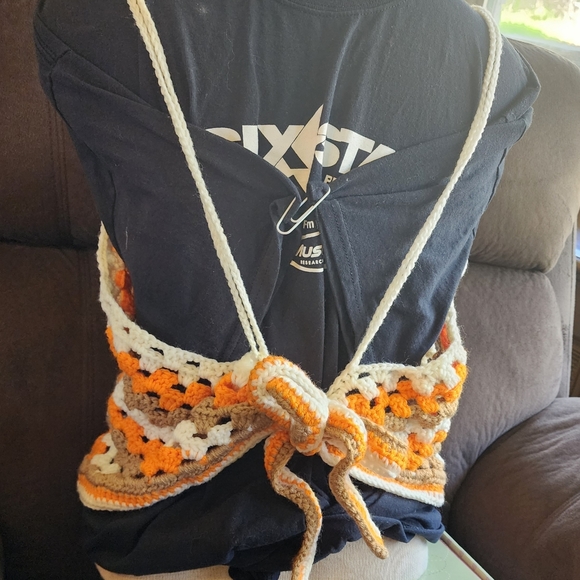 Crochet Halter Top Plus Size 1X - Picture 2 of 3